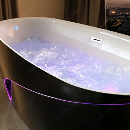 High Quality Adult Acrylic Massage Bathtub Single Indoor Large Size Health Spa Soaking Bathtub for Sale