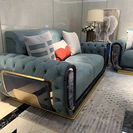 New Design Living Room Luxury Modern Couch Leather Sofa Set Indoor Sectional Furniture Fabric Sofa