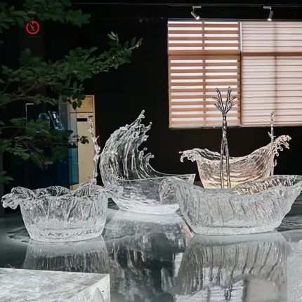 New Design Deep Soaking Transparent Acrylic Smart Bathtub Freestanding Bathtub Platinum Crystal Clear Bathtub For Bathroom