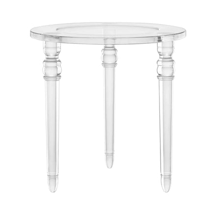 Acrylic Modern Coffee Table Round Top Living Room Furniture Indoor Use