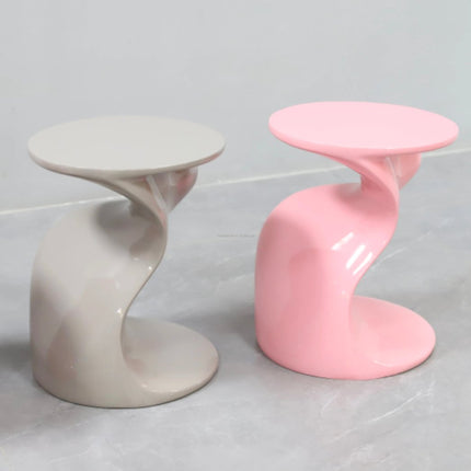 Round Side Table Living Room Fiberglass Tea Table Pink Tulip Restaurant Skinny Coffee Tables