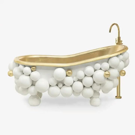 Italian Luxury 304 Stainless Steel Bathtub Modern Designer Freestanding Deep Soaking Tub Statement Piece For Mansion and Villa