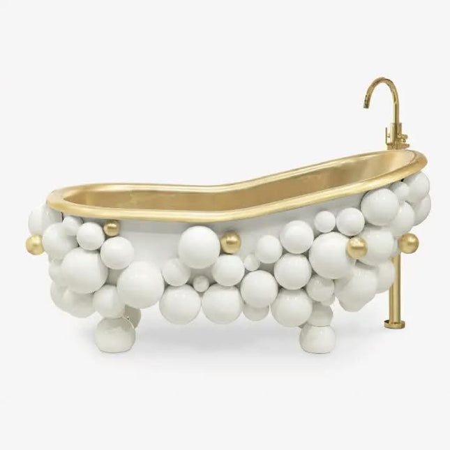 Italian Luxury 304 Stainless Steel Bathtub Modern Designer Freestanding Deep Soaking Tub Statement Piece For Mansion and Villa