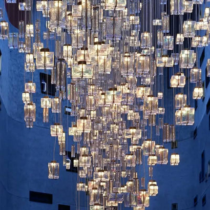 Nordic Hotel Apartment Villa Inter Building Crystal Pendant Chandelier Lighting