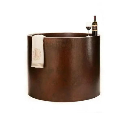 Custom Double Wall Hammered Copper Antique Bathtub OEM Manufacturer ELEGANT GALLERY Model AEPG-TRY Eco-Friendly Durable Tub