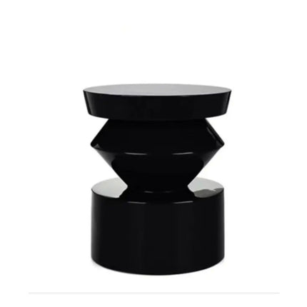 Contemporary Nordic Round Side Table For Coffee & Drinks Modern Hotel-Inspired Plastic Fiberglass Furniture For Home Living Room