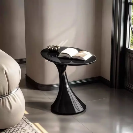 Elegant Retro Luxury Living Room Designer Side Table with Swan Neck Small Coffee Table Corner Tables For Hotel Use