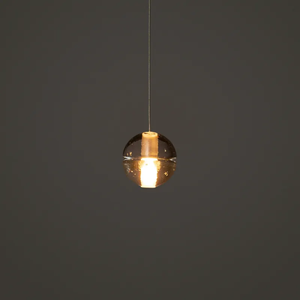 Villa Decor Light IP55 14SP Frosted Cylindrical Cast-Glass Half-Sphere Dimmable Wall Sconce Light