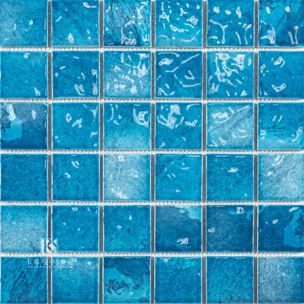 30×30 Emerald Green Glass Mosaic Pool Tiles of Premium Grade