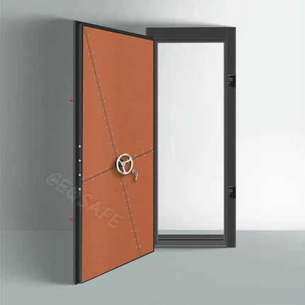 Stainless Steel Strong Bank Round Vault Doors Safe Room With Handle Vault Security Door