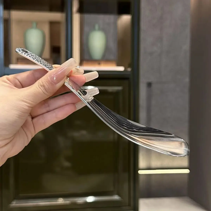 Creative Square Hammer Pattern Stainless Steel Rice Spoon Non-Stick Household Restaurant Self-Service Shovel For Canteen Use