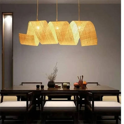 Japanese Restaurant Bamboo Chandelier Creative Personality Bamboo Art For Zeb Tea Room Inn Front Desk New Chinese Style Middle