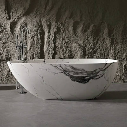 Marble Stone Bathroom Bathtub Bathtub in Concrete Freestanding Tubs Baignoire Banheira Preta Grey BathTubs