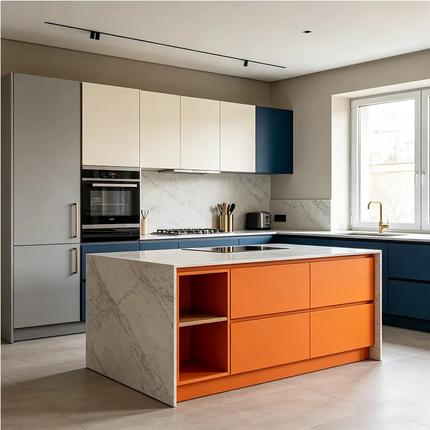 Custom Modern Slim Shaker Kitchen Cabinet Custom Finish Kitchen Cabinet Island With Sink Set Island Wooden Kitchen Cabinet Set