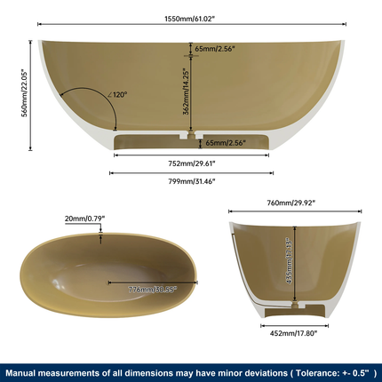 Maydon Modern Freestanding Soaking Tub Stylist Matt White Solid Surface Oval Artificial Stone Bathtub Durable Eco-Friendly Lid