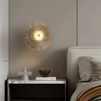 Lausanne Flower Modern Personality Living Room Background Wall Lamp New Bedroom Bedside Lamp ABS Three-Color Changing LED Luxury