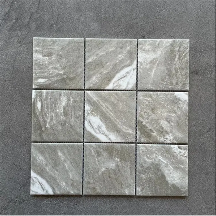 Factory Wholesale Porcelain 5.2MM Blue Mosaik Fliesen Natural Stone Marble Swimming Pool Tiles Kitchen Tiles Ceramic Mosaic