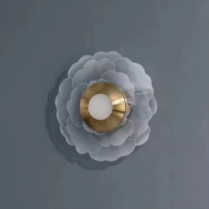 Postmodern Feather Wall Lamp Background LED Staircase Corridor Aisle Porch Atmosphere Acrylic Simple Bedroom Led Wall Lamp