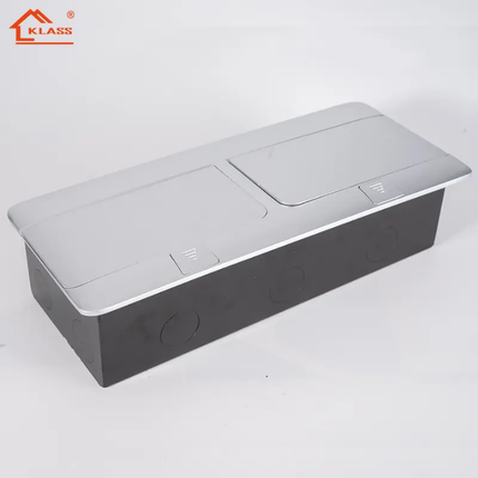 Luxury Gold Pop-Up Floor Socket Outlet – Concealed Universal Power Plug with Cover