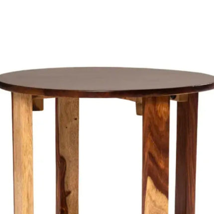 High Quality Naturel Solid Wooden Made Furniture For Decorative Living Room Sofa & Bed Beside Round Shape Table