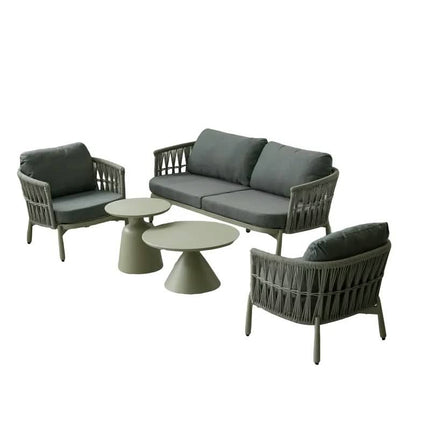 Modern Rope Outside Furniture Garden Sofa Furniture Rope Garden Furniture Set Luxury Outdoor Sofa
