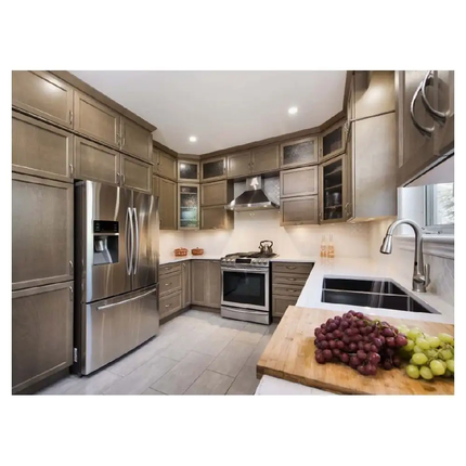 Ace High End Classic Kitchen Cabinets Frameless Glass Kitchen Cabinet Door Kitchen Cabinet Doors with Glass