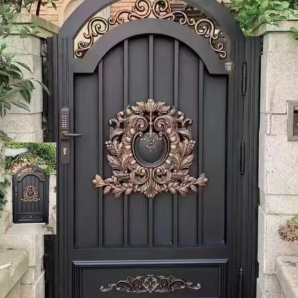 European Design Modern Aluminum Gates Automatic Wrought Aluminum Driveway and House Gates with Security Features For Hotels