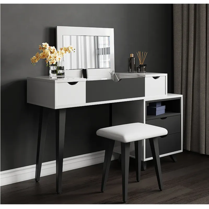 Bedroom Dressing Mirror White Dresser Chair Schminktisch Furniture