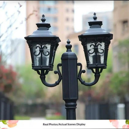 Customized European Retro Landscape Lamp Aluminum Antitrust IP66 Hotel Use Outdoor High Pole Street Lamp