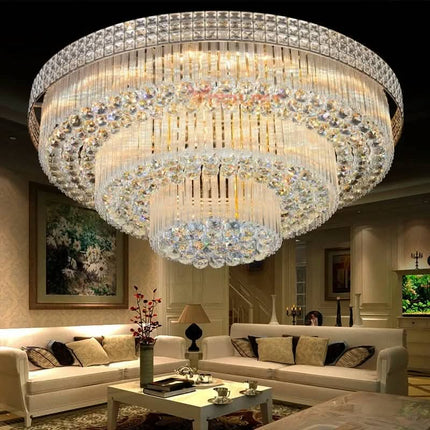 Modern Crystal Ceiling Light LED Hallway Stair Decorative Lighting Ceiling Pendant Lamp Stainless Steel Crystal Lamp