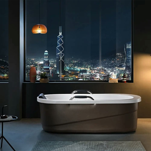 Indoor Free Standing Acrylic Tub Modern Single Bathtub for Bathroom