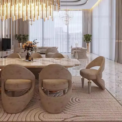 Furnistyle Luxury High-End Dining Table Set – Premium Marble Furniture Customizable to Suit Your Style and Space