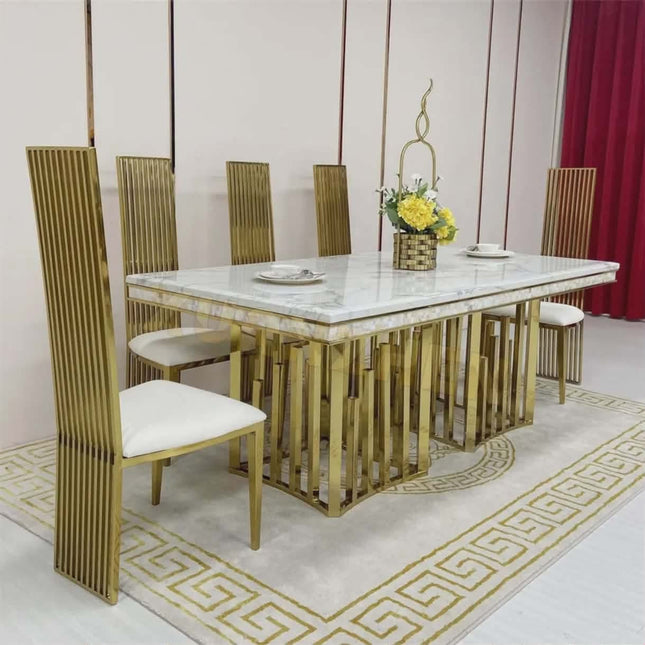 Luxury Dining Table & 6 Chairs – Complete Dining Room Furniture Set