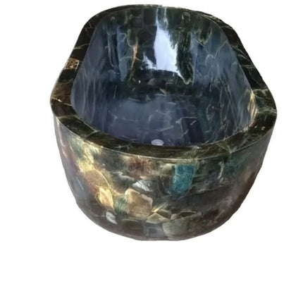 Black Marble Bathtub, Marble Bathtub For Hotel Bathroom, Stone Marble Bathtub