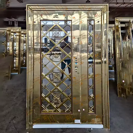 Stylish Double Tempered Frosted Glass Bathroom Doors Perfect for Upscale Interiors