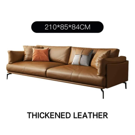 Light Luxury Orange Grain PU Leather Office Reception Sofa Seat Modern Design Style for CEO Room Hot Sales Furniture For  Schools