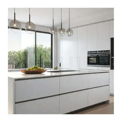Luxury Modern Smart Modular Kitchen Design Wooden Furniture Veneer Door Panel Economic Wood Wall Kitchen Cabinet With Island