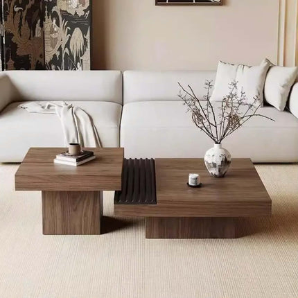 Made of concrete Designer Coffee Table Black Coffee Table Square Design Coffee Table For Living Room Furniture