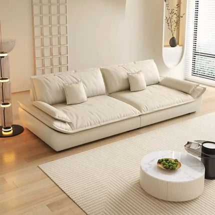 PU Leather Recliner Sofa Premium Furniture Living Room Modern Air Sofa Bed Shape Extendable