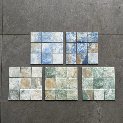 Foshan Guangzhou Green Swimming Pool Mosaic Tiles