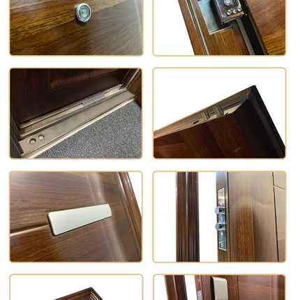European Bestselling Black Villa Outdoor Doors Residential Front Security Pivot Doors Large Stainless Steel Doors For The Hotel