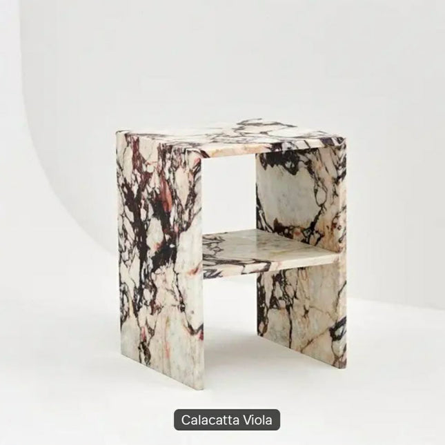 Customized Modern Luxury Design Natural Calacatta Viola Marble Rectangular Coffee Table Durable Home Furniture