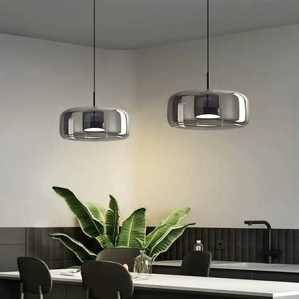 Simple Nordic Modern Glass Lamps Iron Chandelier for Dining Room Living Room Artistic Design by Designer Postmodern Bar Lamp