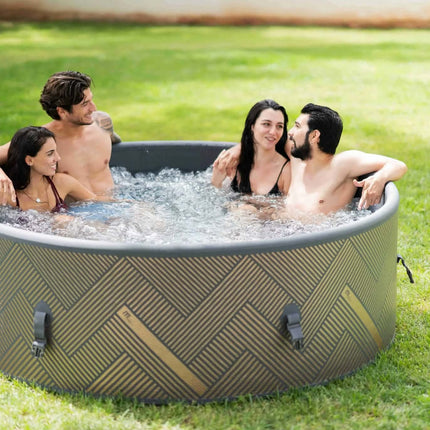 Modern Design Inflatable Spa For Home With Anti-Bacterial Fabric DWF HYDROMASSAGE 6 People Hot Tub Round Pool