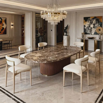 Modern Luxury Dining Table & Chair Set – Premium Furniture for Home, Hotel, Resort, Restaurant & Villa