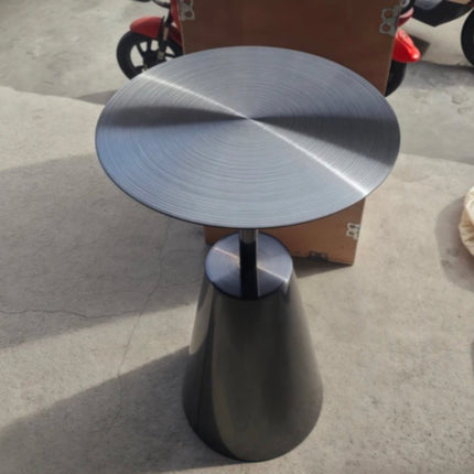 Luxury Small Stainless Steel Side Table Set Modern Design For Living Room Hotel Restaurant or Coffee House Diameter 50-60cm