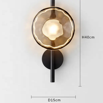 Art Design Interior Decoration Flower Scone Wall Light Modern LED Crystal Black Wall Lamp For Bedroom
