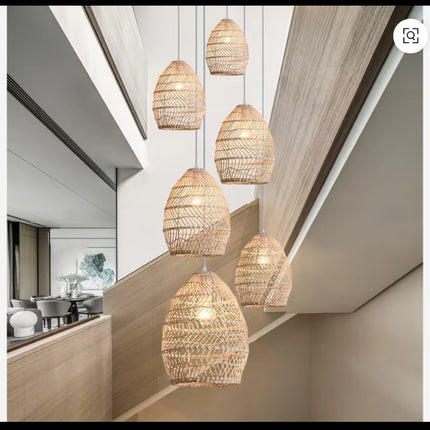 ₱306.51 off ₱24,459.50
Modern Design Bamboo Wicker Hanging Lamp Handcrafted Rattan Indoor Light Wooden Chandeliers & Pendant Lights