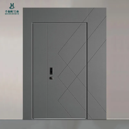 Modern Entrance Doors Custom Korean-Style  Landscape High-End Security Doors Zinc Alloy Doors For Apartment Residences
