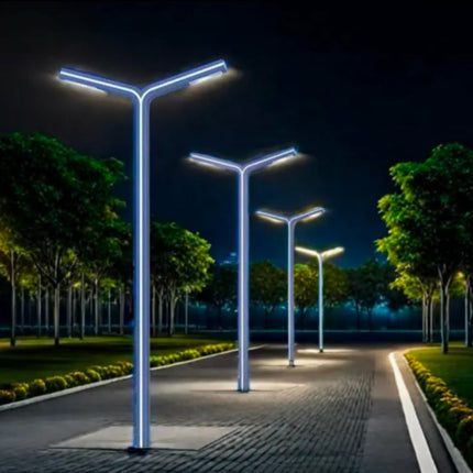 Garden Lights Aluminum Y-Shaped Outdoor Waterproof Courtyard Light 3M Solar Powered Garden Lights Decorative Garden Lighting